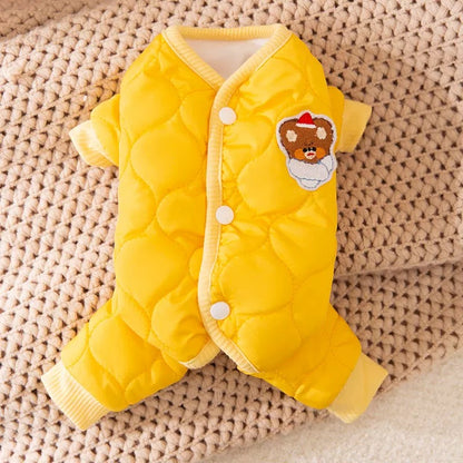 Plush Cotton Pet Coat – Warm & Cozy Winter Jacket