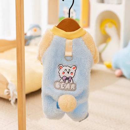 Plush Cotton Pet Coat – Warm & Cozy Winter Jacket