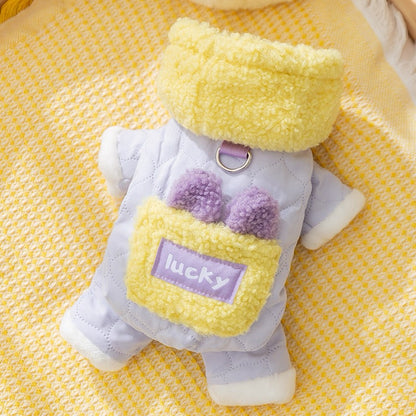 Plush Cotton Pet Coat – Warm & Cozy Winter Jacket