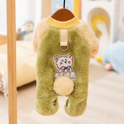 Plush Cotton Pet Coat – Warm & Cozy Winter Jacket