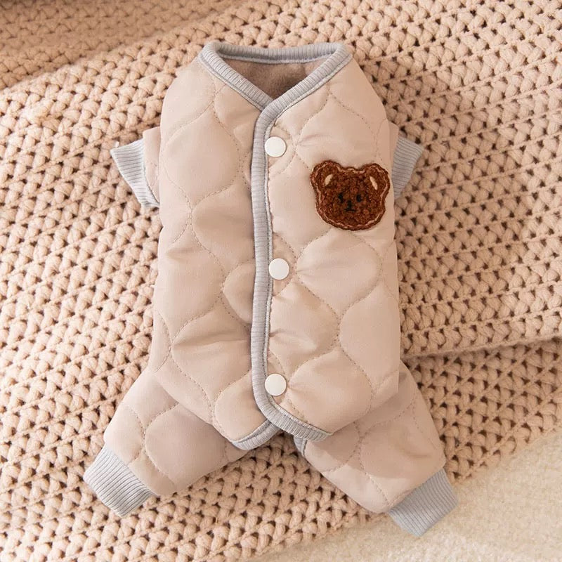 Plush Cotton Pet Coat – Warm & Cozy Winter Jacket