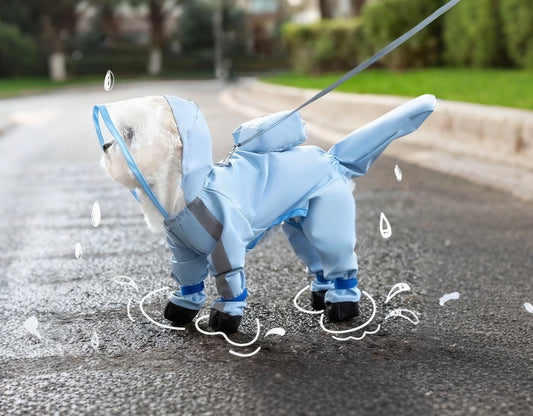 Hooded waterproof traction raincoat